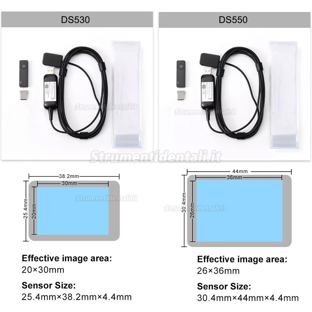 Sensore radiografico digitale dentale, Sensore rvg dentali DS530/DS550 protezione IP68